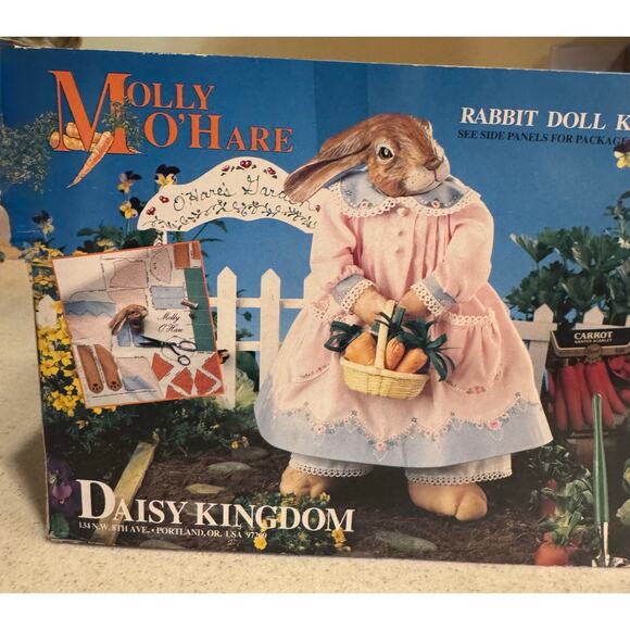 1992 Daisy Kingdom MOLLY O'HARE Rabbit Doll Kit - Style #8935 - Picture 1 of 5